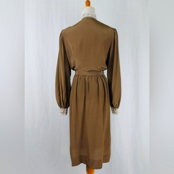 Vintage Francesca of Damon Silk 2 piece Dress - Picture 2 of 8